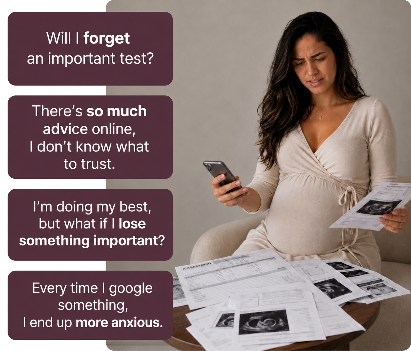 Overwhelmed mum-to-be